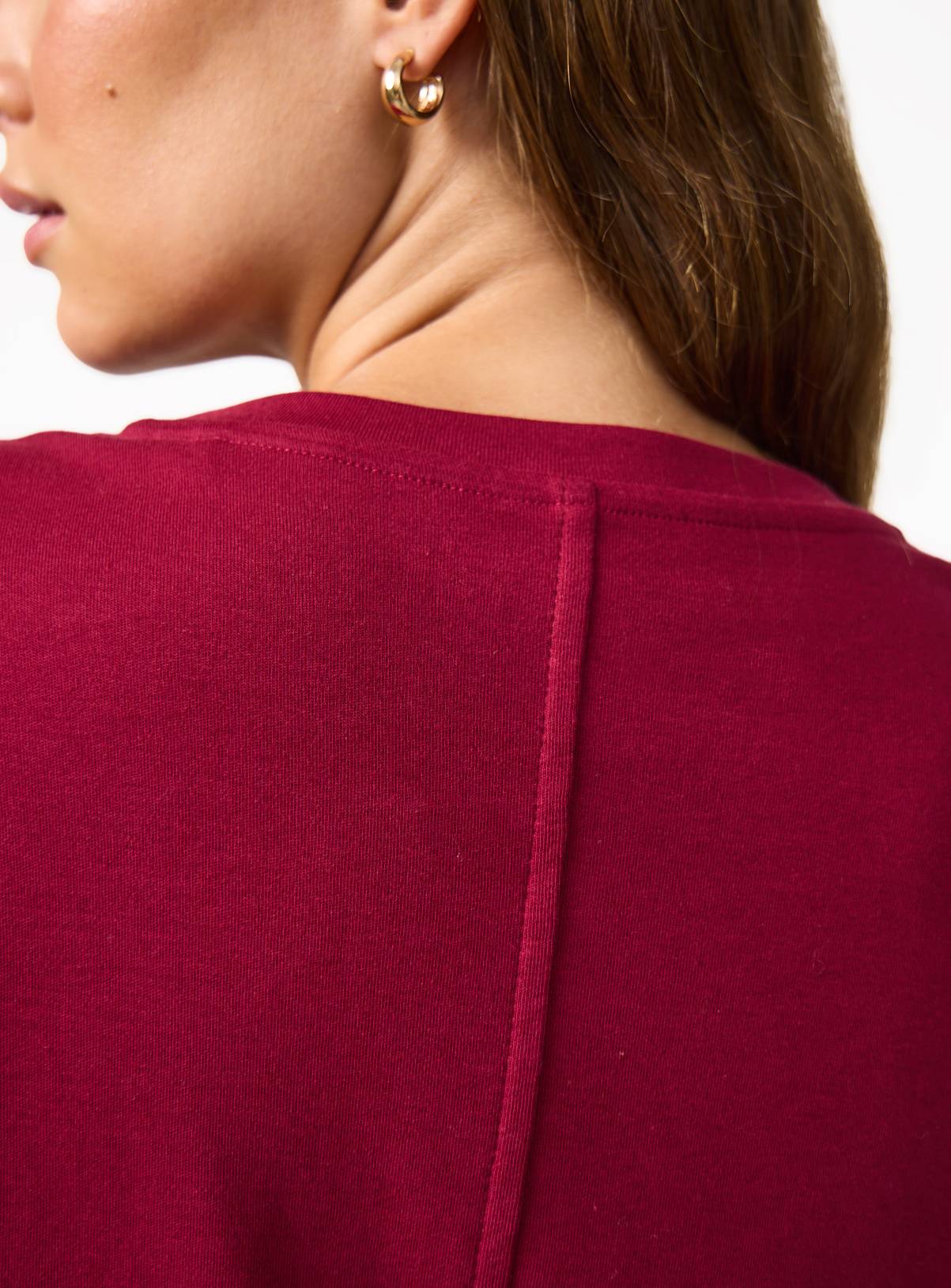 Berry Red Pure Cotton Ultimate T-Shirt 20 - Image 3